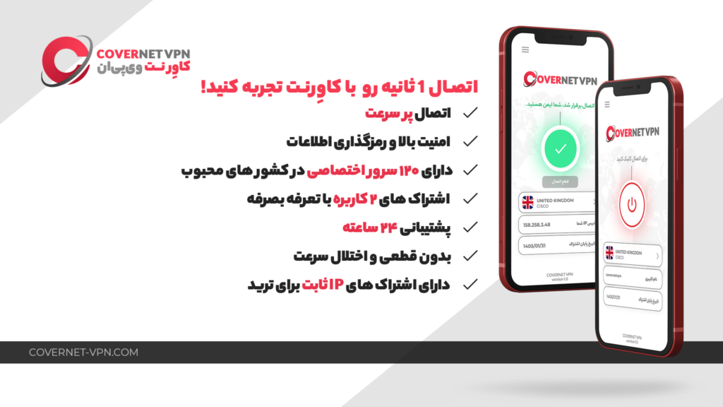 خرید بهترین VPN برای یوتیوب از کاورنت وی پی ان | کاورنت وی پی ان برای یوتیوب